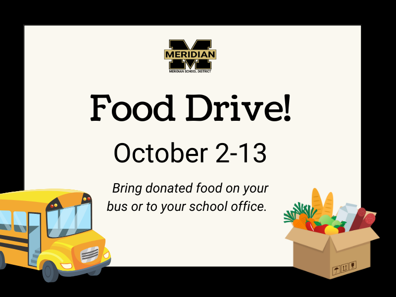 Food Drive Oct. 2 to 13