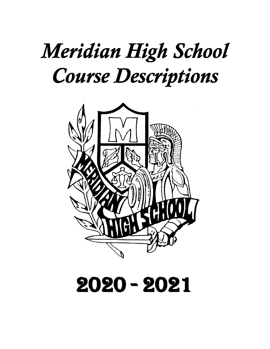 20202021 Course Catalog Meridian High School