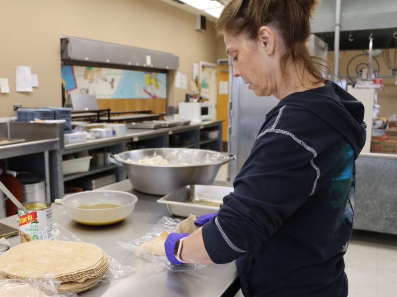 Bobbi Frost makes enchiladas from scratch